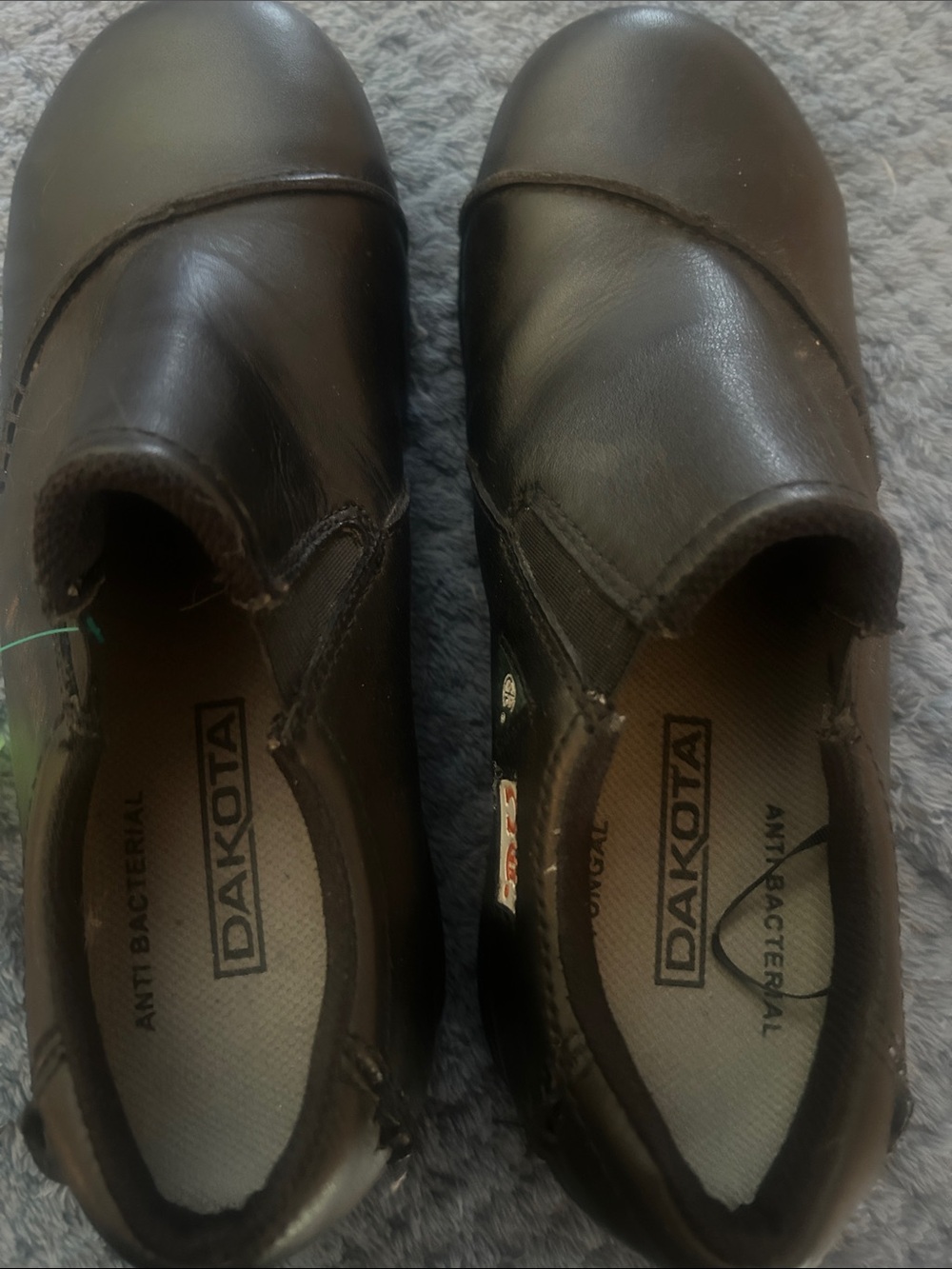 Women's Steel Toe Slip-On Shoes in Black